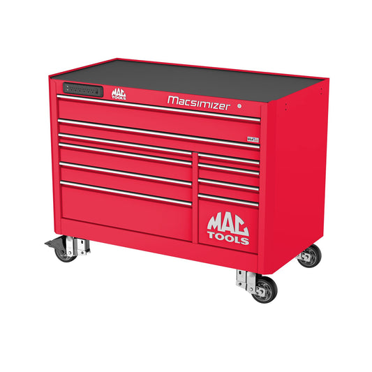 Macsimizer® 10-Drawer Workstation - Firebrick Red
