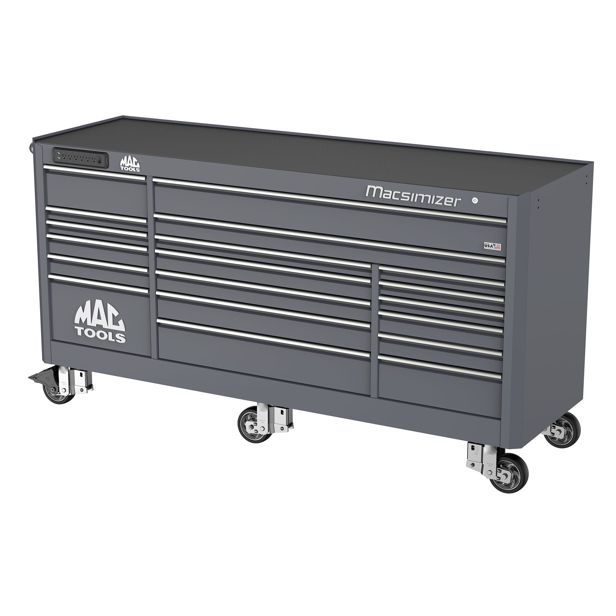 Macsimizer® 19-Drawer Workstation - Carbon Gray