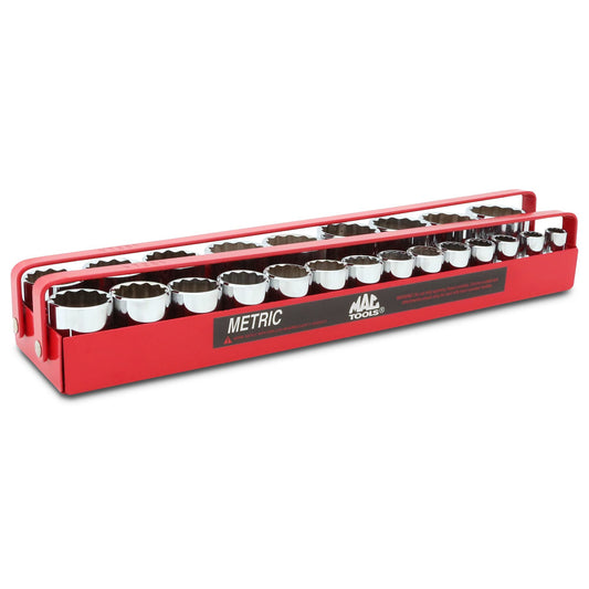 23-PC. 1/2" Drive Metric Socket Set - 12-PT.