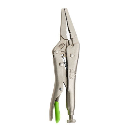 6" Long Nose Trigger Release Locking Pliers - Green