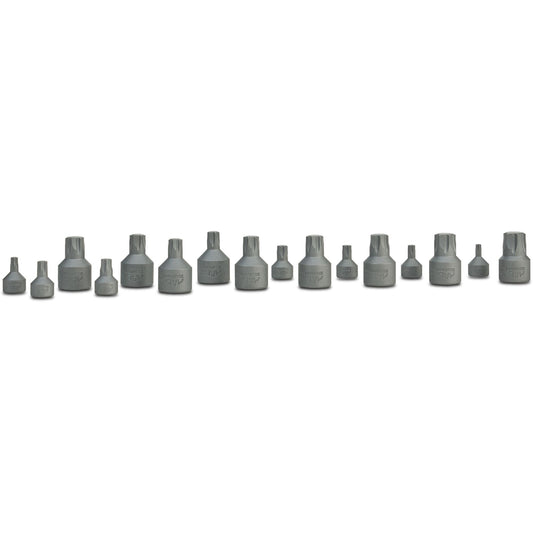 16-PC. 1/4" and 3/8" Drive Stubby SAE/Metric R.B.R.T. Hex Driver Set