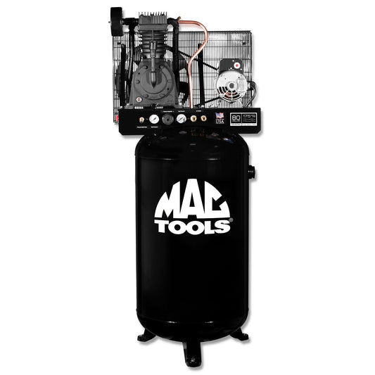 80-Gallon Two-Stage Cast Iron 230v 5HP Industrial Air Compressor