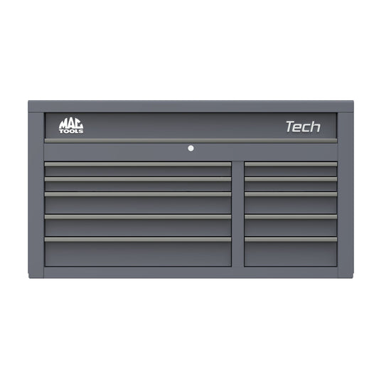 Tech™ Series 10-Drawer Top Chest - Carbon Gray