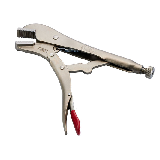 10" Straight Jaw Trigger Release Locking Pliers - Red