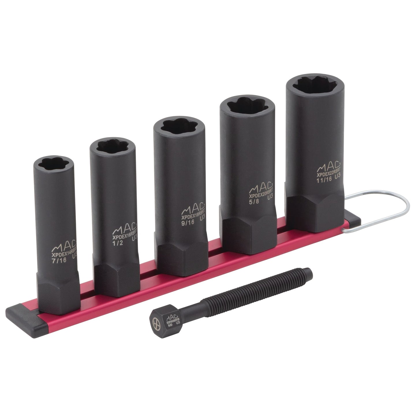 5-PC 3/8" Drive R.B.R.T™ SAE Impact Foreign Object Removal (FOR) Deep Extractor Socket Set