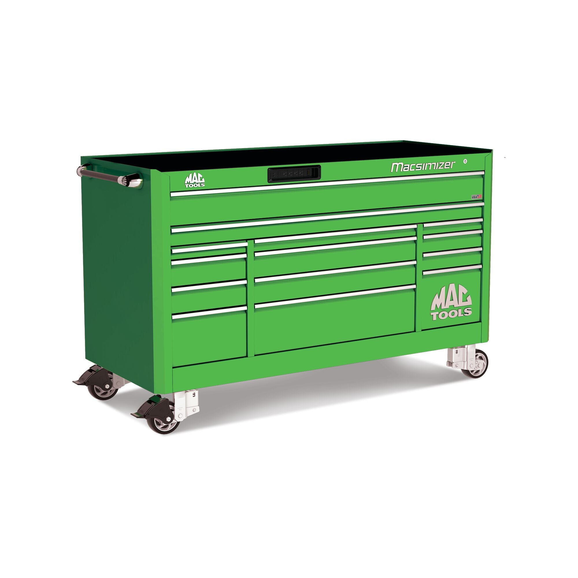 Macsimizer® 14-Drawer Workstation - Lime Green