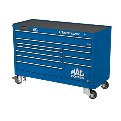 Macsimizer® Series 10-Drawer Workstation with PowerTech™ Drawer - Sapphire Blue