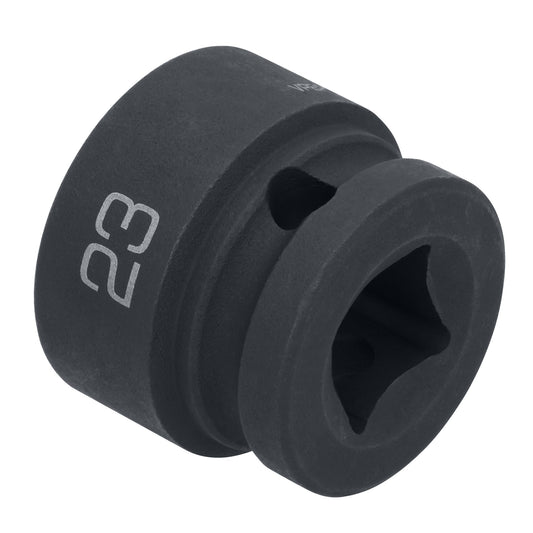 1/2" Drive 6 pt. Stubby Impact Socket - 23mm