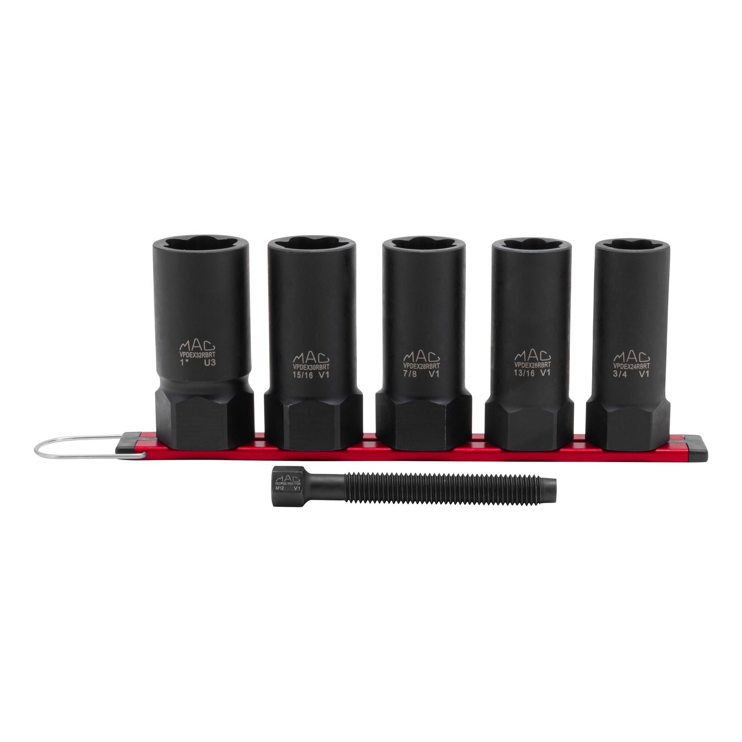 5-PC. 1/2" Drive R.B.R.T.™ SAE Deep Extractor Socket Set