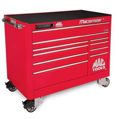Macsimizer® 10-Drawer Workstation - Firebrick Red