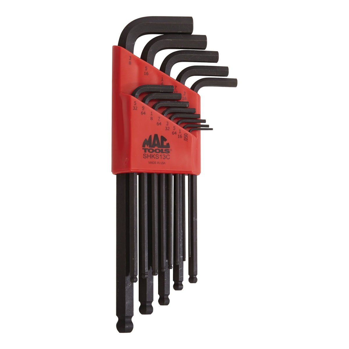 L End Key 13-PC. SAE Long Arm Ball-End Hex L-Key Set