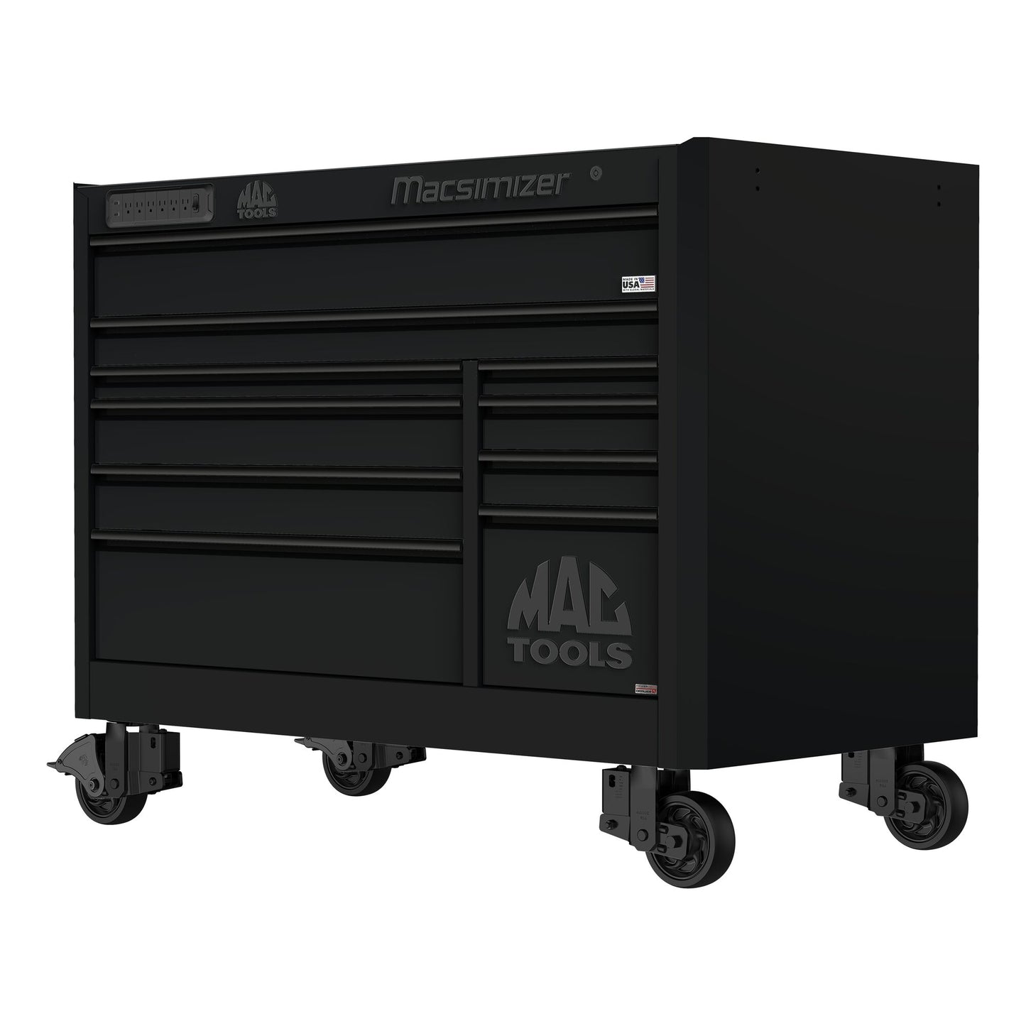 Macsimizer® 10-Drawer Workstation - Flat Black