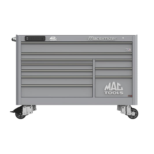 Macsimizer® Series 10-Drawer Workstation with PowerTech™ Drawer - Mica Gray