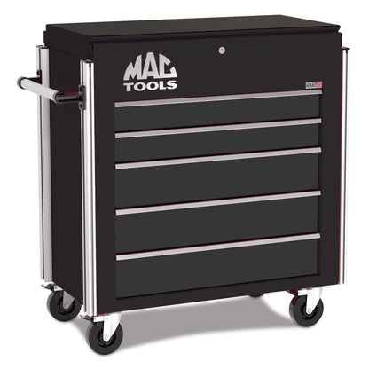 5-Drawer Utility Cart w/ Full Lid - Galaxy Black
