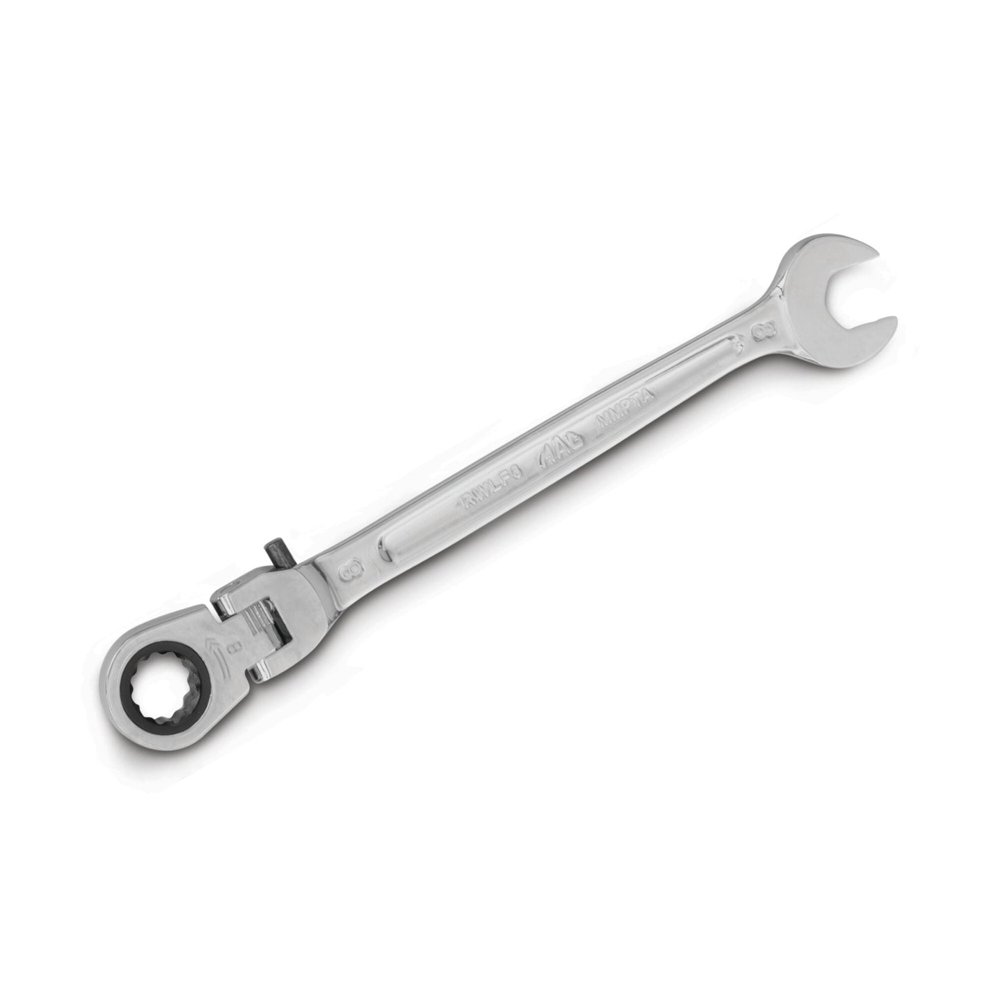 Flexible-Head Ratcheting Wrench 8mm - 12-PT.