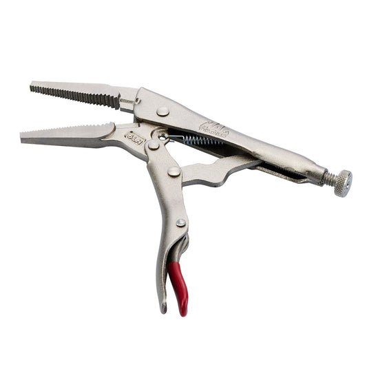 6" Long Nose Trigger Release Locking Pliers - Red