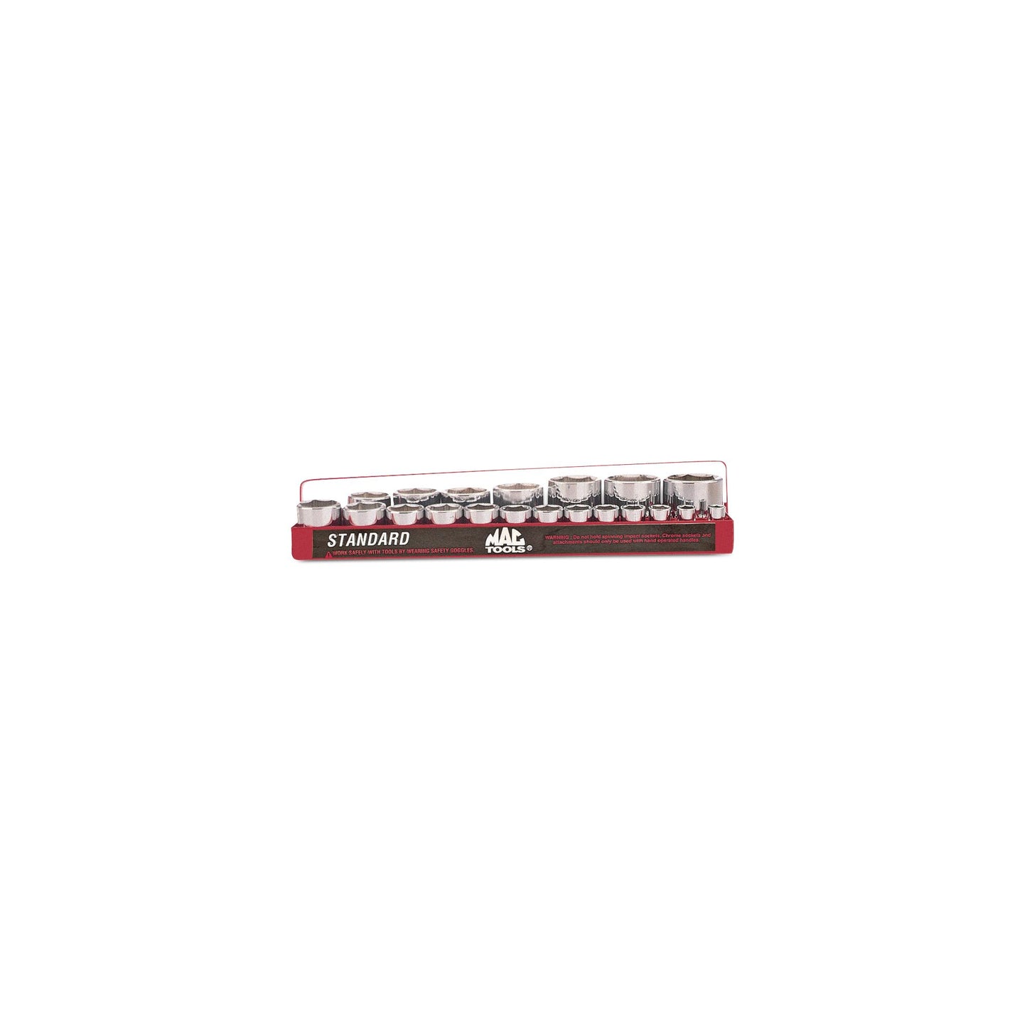 20-PC. 1/2" Drive SAE Socket Set - 6-PT.