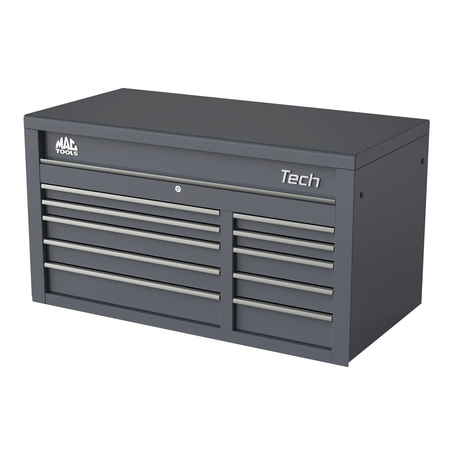 Tech™ Series 10-Drawer Top Chest - Carbon Gray