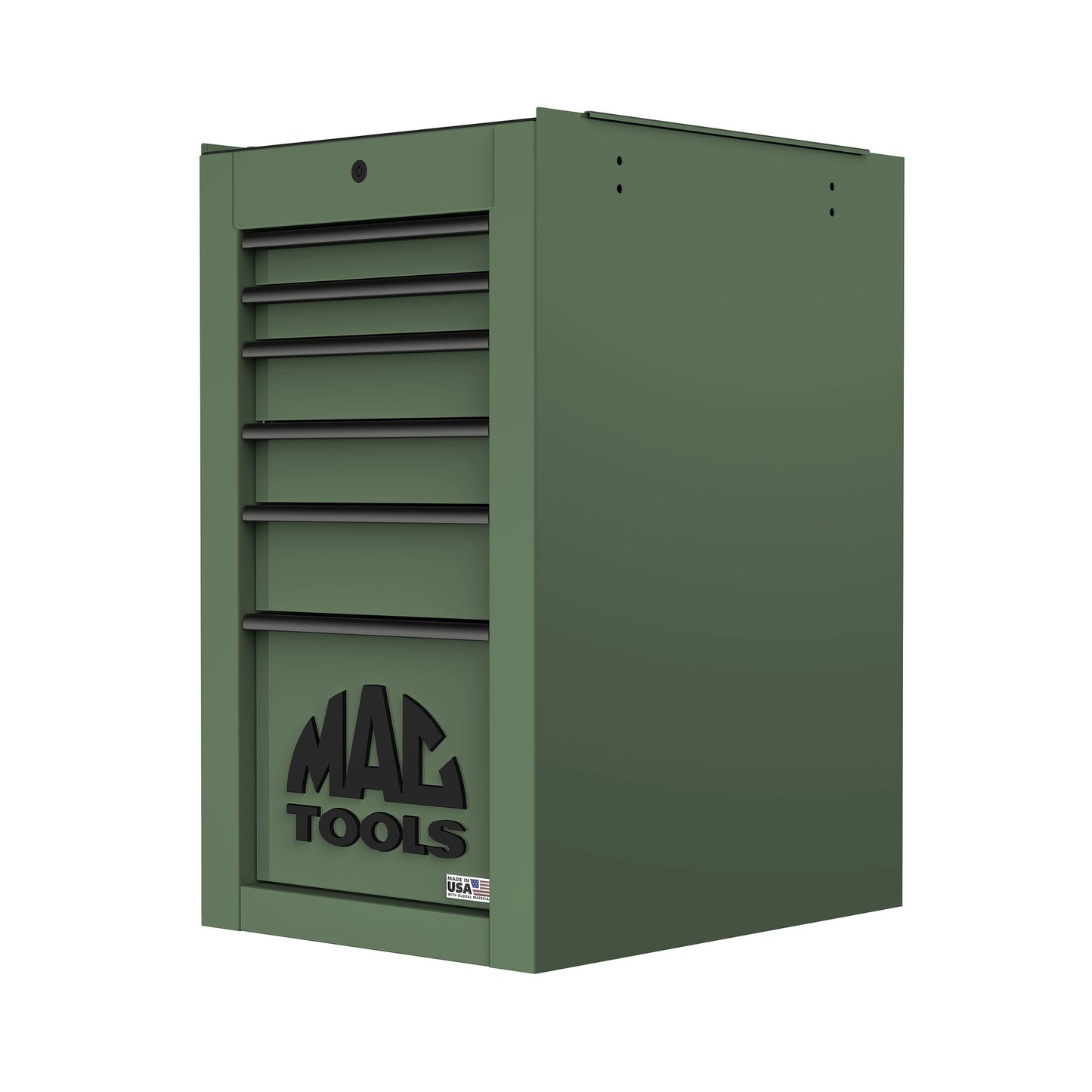 Tech™ Series 6-Drawer Side Cabinet with PowerTech™ Drawer - Olive Green
