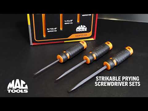 SOFVI MATES トロ　ピポサル　36個セット 3-PC. Strikable Prying Screwdriver Set - Orange - SDPD3O | Mac Tools