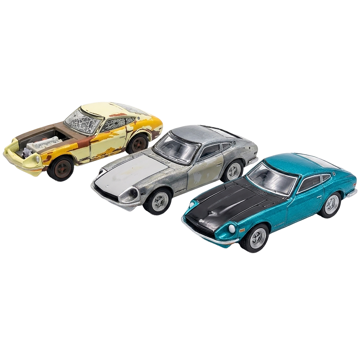 Datsun Project Car 1:64 Die Cast 3 PK