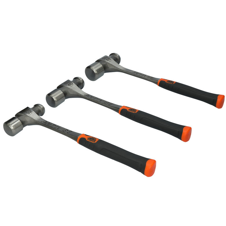 3-PC. Anti-Vibe® Ball Peen Hammer Set - Hi-Vis Orange - BH3AVS-O