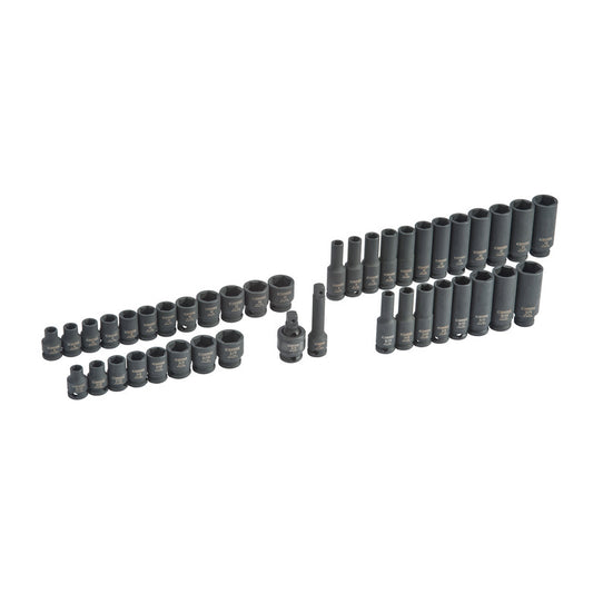 42-PC. 3/8" Drive Combination Impact Socket Set - 6-PT.