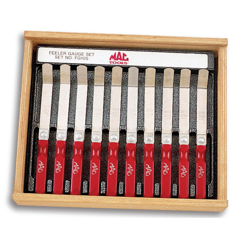 10PC. Feeler Gauge Set FG10S Mac Tools