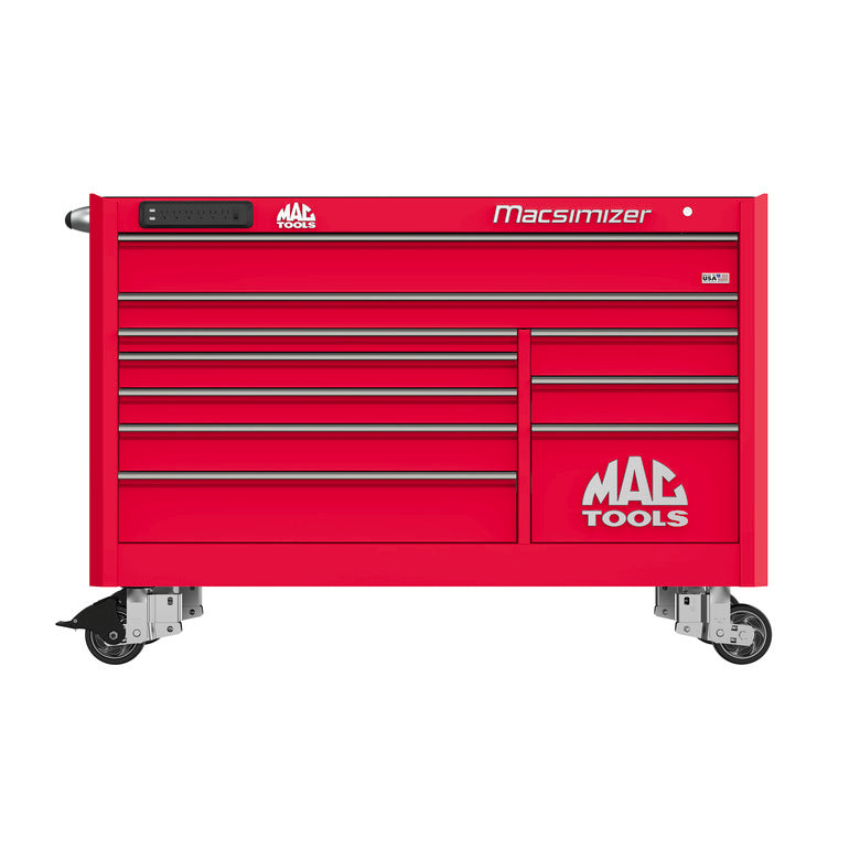 Macsimizer® 10-Drawer Workstation - Firebrick Red - M6627P