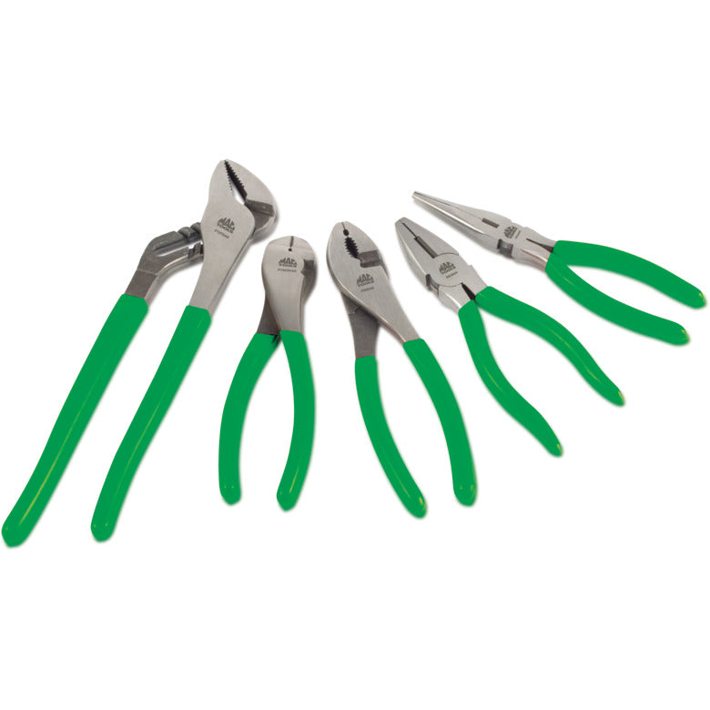 5-PC. Large Combination Pliers Set - Green - PS58AG | Mac Tools