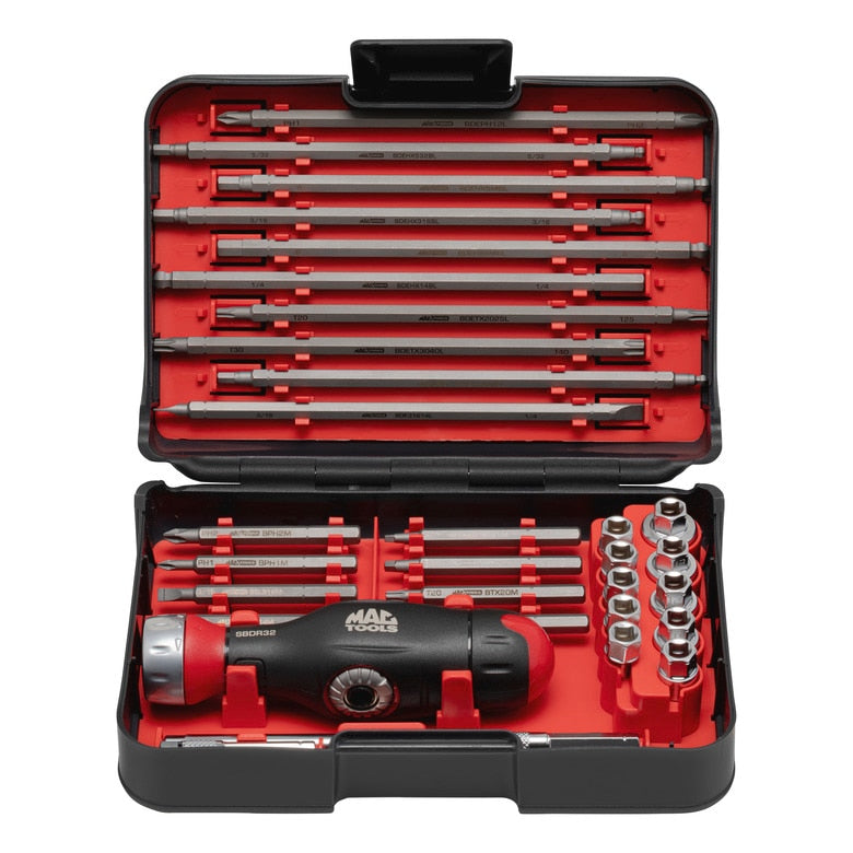 41-PC. DUAL RATCHETING SCREW AND NUT DRIVER SET - SBDR41SN | Mac Tools