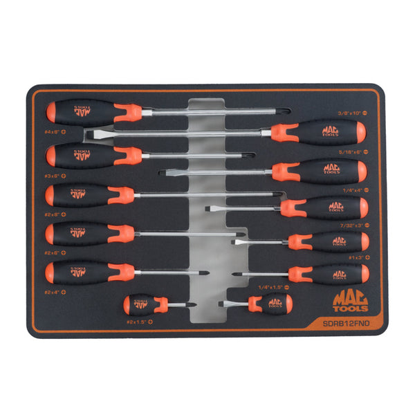 12PC MAC ORANGE S/D FOAM SET - SDRB12FNO | Mac Tools