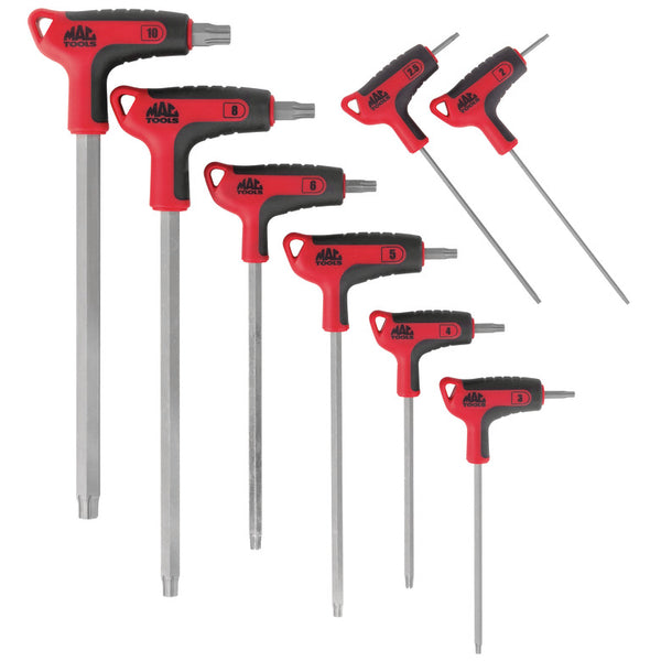 8-PC. R.B.R.T.™ Metric T-Handle Hex Key Set - SHKTM8RBRT | Mac Tools