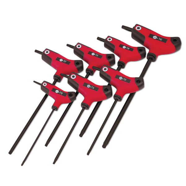 7-PC. Bi-Material T-Handle Star Key Set - SHKTT7PT | Mac Tools