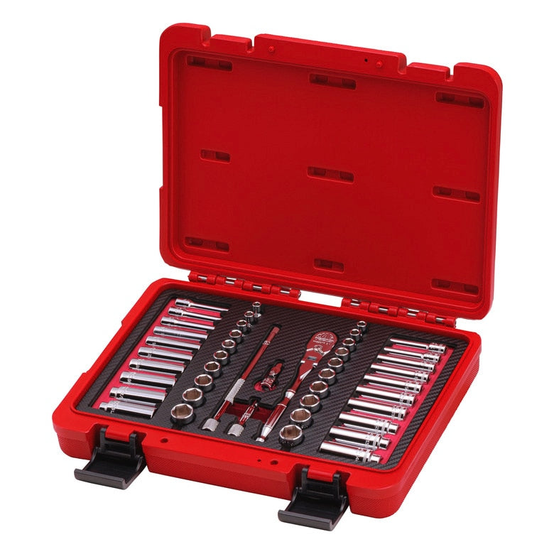 44-PC. Deluxe Socket Set 1/4” Drive - SM446BRA | Mac Tools