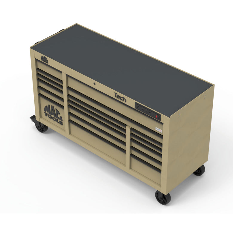 Tech™ Series 18-Drawer Workstation - Desert Tan - T6725P-DT | Mac
