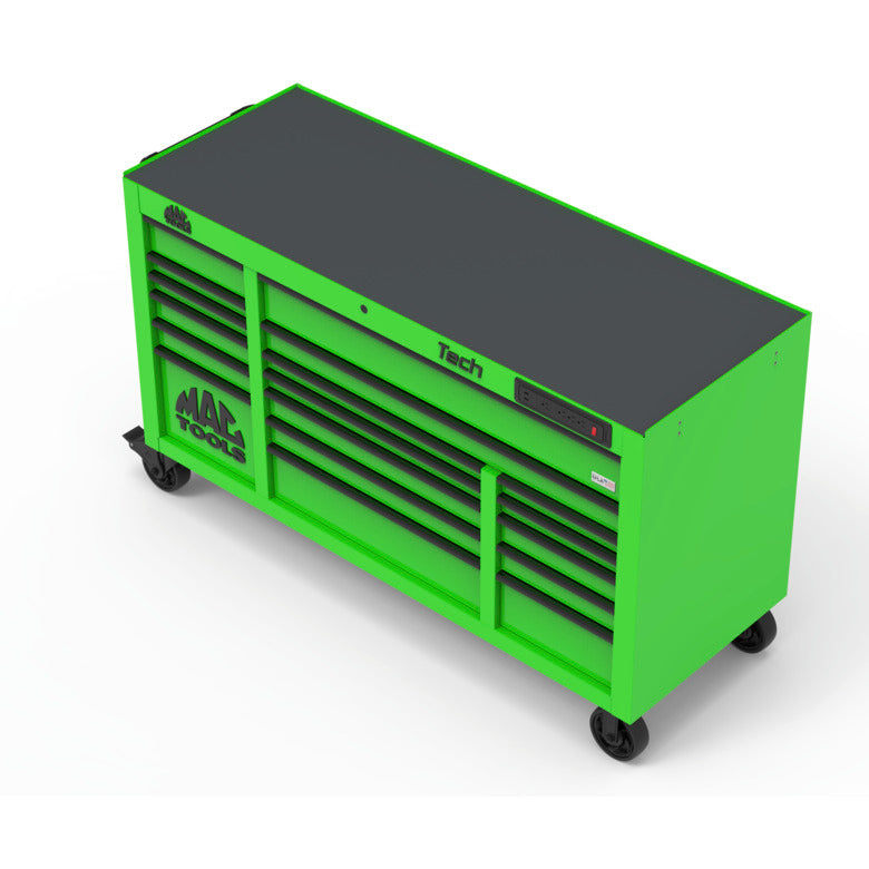 Tech™ Series 18-Drawer Workstation - Lime Green - T6725P-LG | Mac